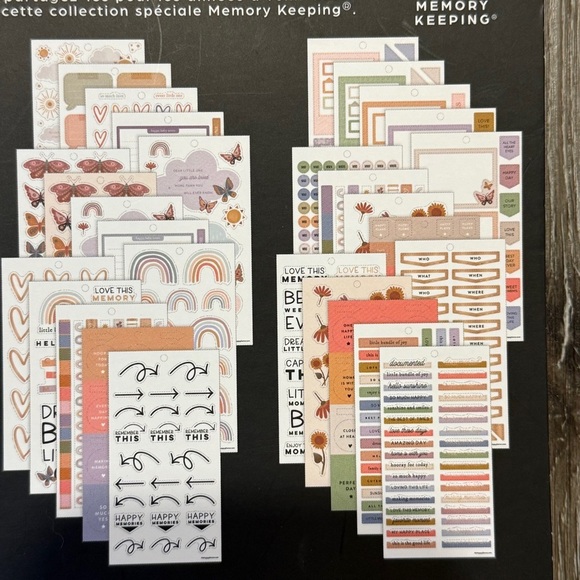 Happy Planner Horizontal Calendar/Planner Butterfly and Floral Stickers - Picture 7 of 14